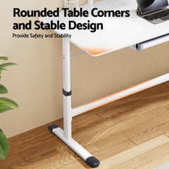 Artiss Standing Desk Height Adjustable Workstation Computer Desks Study 120CM White