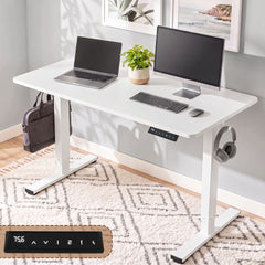 Artiss Standing Desk Electric Adjustable Ergonomic Office Table 100cm White