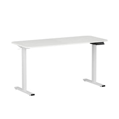 Artiss Electric Standing Desk 140cm Adjustable Height Motorised Home Office Desk White