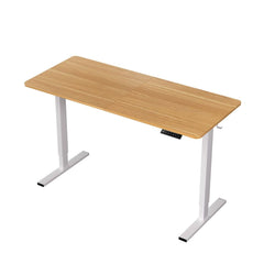 Artiss Standing Desk Height Adjustable 140cm Ergonomic Office Desk Oak