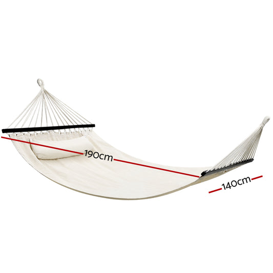 Gardeon Hammock Bed Outdoor Camping Portable Hanging Chair 2 Person Piillow