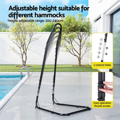 Gardeon Hammock Hanging Chair with Steel Stand