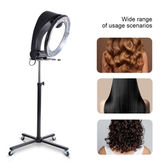 Alston Free Standing Hair Dryer Accelerator Colour 360 Rotating Halo Rolling Salon Equipment Height Adjustable Temperature and Timer Contror Hairdryer