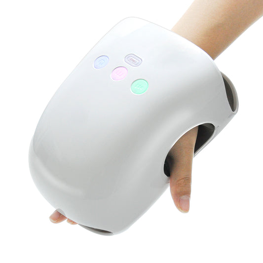 Electric Hand Massager with Heat and 3 Modes Air Compression for Arthritis Carpal Tunnel Wrist Pain Relief Finger Numbness Finger and Palm Therapy White