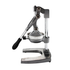 Manual Hand Press Juicer Grey Commercial 304 Stainless Steel Fruit Extractor Squeezer Orange Citrus Juicer Presser with Non Slip Base Elongated Handle