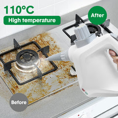 Multi-Purpose Handheld Pressurized Steam Cleaner 1050W with 9-Piece Accessories High Temperature for Kitchen Bathroom Car Window Cleaning