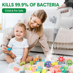 Multi-Purpose Handheld Pressurized Steam Cleaner 1050W with 9-Piece Accessories High Temperature for Kitchen Bathroom Car Window Cleaning