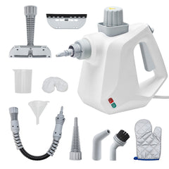 Multi-Purpose Handheld Pressurized Steam Cleaner 1050W with 9-Piece Accessories High Temperature for Kitchen Bathroom Car Window Cleaning