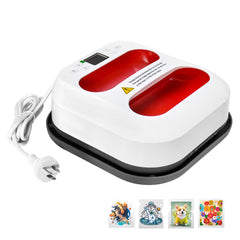Portable Heat Press Machine 9x9Inch DIY LED Heat Press with Timer and Precise Temperature Control for T-Shirts Tote Bags Hats Quick Heating Transfer