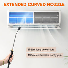 2500W Handheld Steam Cleaner High Temperature Steamer Portable High Pressure Cleaning Machine with Water Tank and Brushes for Kitchen Bathroom Cleaning