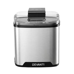 Devanti Ice Cream Maker Slushie Machine 2L Homemade Gelato Sorbet Sliver