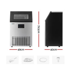 Devanti 60kg Ice Maker Commercial Machine