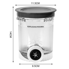 4 Pcs Ice Cream Pints with Lid 2-Mode Soft Serve Maker Replacement Compatible with Ninja Swirl Creami NC700 NC701 Series BPA-Free Dishwasher Safe