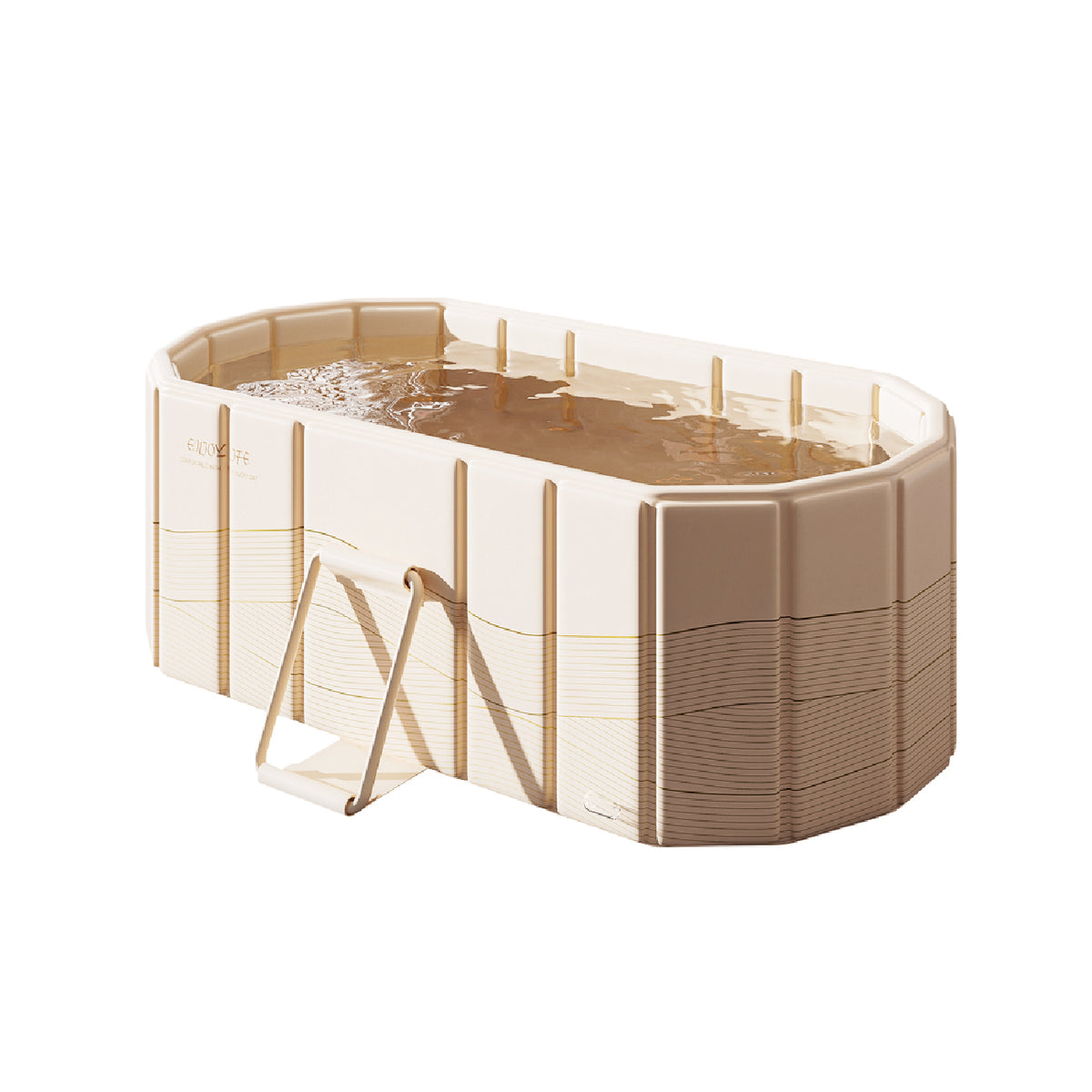 1.2m Folding Bathtub Large Durable PVC Inflatable Bath Tub Maintains Hot and Cold Temperature for Adult Family Gym Bath Collapsible Space Saving Yellow