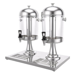 5-Star Chef 16L Dual Tank Juice Dispenser Drink Beverage Server Ice Tubes