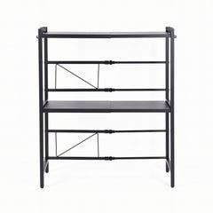 Artiss Kitchen Bakers Rack 40-60CMX78CM Metal Microwave Stand Black