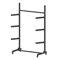 Weisshorn Kayak Storage Rack 3-Tier Canoe SUP Paddleboard Garage 80kg Casters