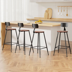 Artiss 4x Bar Stools Vintage Metal Chairs