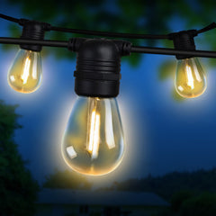 14m LED Festoon String Lights Christmas Decorations Wedding Party Outdoor Garden