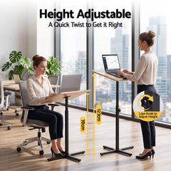 Artiss Floor Podium Stand 78-127CM Height Adjustable Portable Laptop Desk