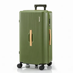 Wanderlite 28" Modern Vertical Trunk Luggage Suitcase Travel 5 Wheels Type-C TSA Olive Green