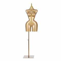 Embellir Female BBL Mannequin, Adjustable Dress Form Dummy Model Clothes Display, Gold