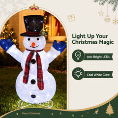 Jingle Jollys Christmas Lights 330 LED Fairy Light 3pcs Snowman Decorations Set