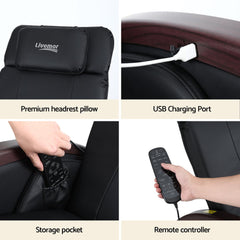 Livemor Massage Chair Electric Recliner Home Massager ARIA