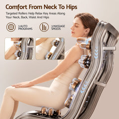 Livemor Full Body Massage Chair VEGA, Foot Roller, Waist & Calf Heat, Recliner, Airbags Compression