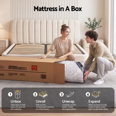 Giselle Bedding 34cm Mattress 9 Zone Latex Foam Double
