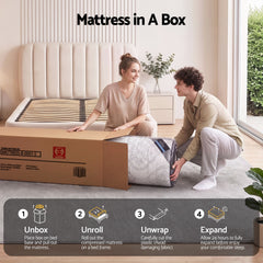Giselle Bedding 34cm Mattress 9 Zone Latex Foam Single
