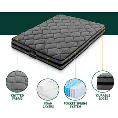 Giselle Bedding 22cm Mattress Medium Firm King