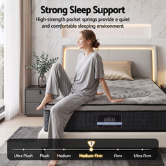 Giselle Bedding 34cm Mattress Bamboo Cover Single