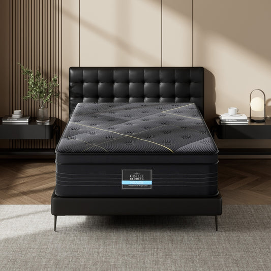 35cm Giselle Mattress King Single Bed Bamboo Pocket Firm Foam
