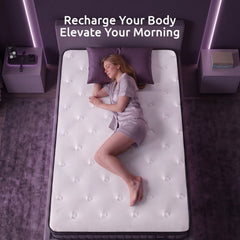 Levitex Single Mattress 2 Rows Edge Support for Deep Sleep 5-Zone Ergonomic Pocket Spring Breathable Corrugated Sponge Medium Firm 30CM