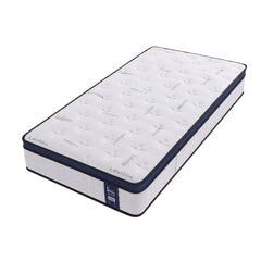 Levitex 35CM Single Mattresses Gel Memory Foam and 7-Zone Ergonomic Pocket Spring, Anti-Roll Dual-Row Edge, Triple Cooling System for Hot Sleepers