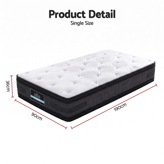 Giselle Bedding 36cm Mattress Cool Gel Memory Foam Single