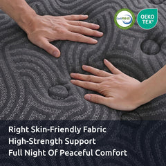 Levitex Double Mattress 34 cm 5-Zone Pressure Relief  Pocket Spring with Reinforced Edge Support & Breathable Gel Memory Foam Hybrid Mattress