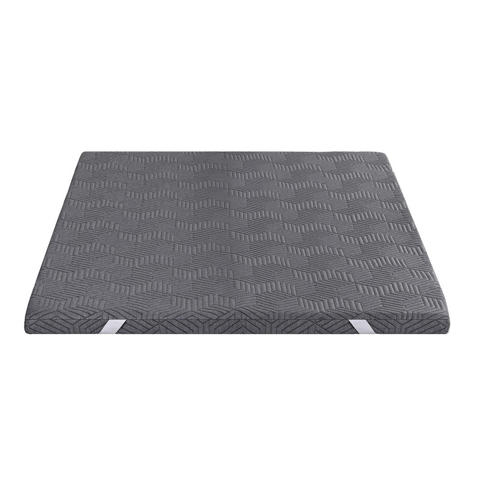 Giselle 8cm Memory Foam Mattress Topper Gel Dual Layer Foam Bamboo Queen