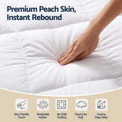 Giselle 8cm King Memory Foam Mattress Topper Pillow Top with Gel Foam
