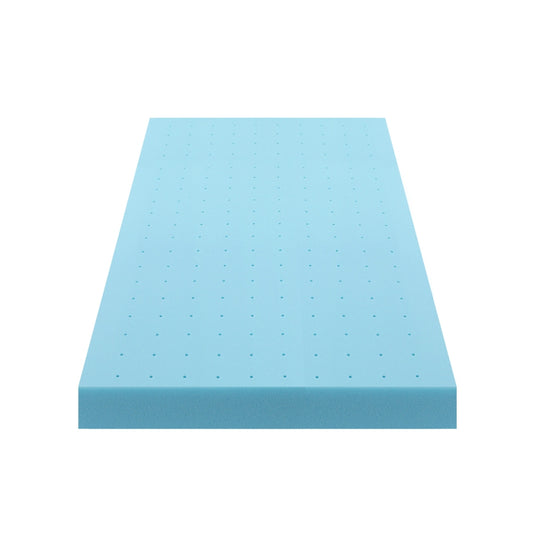 Giselle 12cm Memory Foam Mattress Topper Ventilated Cool Gel Bamboo Cover King Single