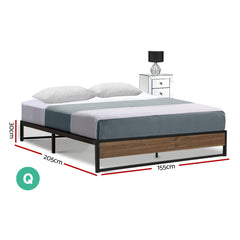 Artiss Bed Frame Metal Bed Frame Bed Base OSLO - Queen