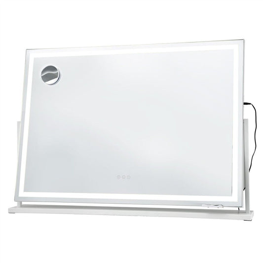 Embellir 100x70cm Makeup Mirror 360 degree Rotatable Vanity Mirror 10x magnifing