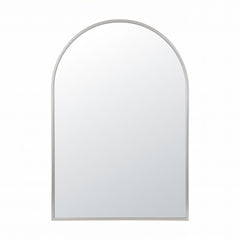 Embellir Arch Wall Mirror, Decorative Silver Frame Mirrors, 61x41cm Bathroom Vanity Mirror, Slim Frame for Living Room Entryway Bedroom Decor