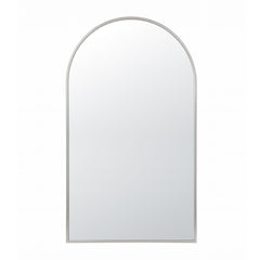 Embellir Arch Wall Mirror, Decorative Silver Frame Mirrors, 86x50cm Bathroom Vanity Mirror, Slim Frame for Living Room Entryway Bedroom Decor