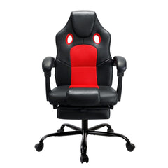 Artiss 2 Point Massage Gaming Office Chair PU Leather Red