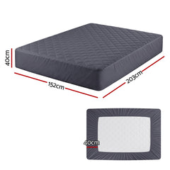Giselle Water-Resistant Mattress Protector Microfiber 360° Fit Queen