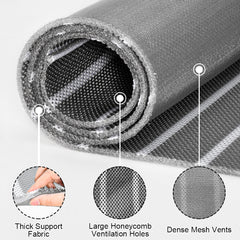 Super Ventilated Mattress Underlay Cuttable 0.8cm Thick Under Mattress Pad with 3D Air Flow Mesh Universal Fit for All Beds and RV Boat Camper Keeps Dry