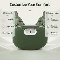 Livemor Electric Neck Massager with Heat for Shoulder,Back Wireless Massage | 4D Shiatsu Kneading Massager with Heat, Cordless Portable Muscle Relaxer, Soothes Shoulder Tension for Home, Office, and Car