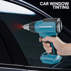 Cordless Heat Gun Hot Air Gun High Low Temperature Compatible for Makita 18V Lithium Battery With 5 Nozzles for Shrink Wrapping Tube Bending Body Only